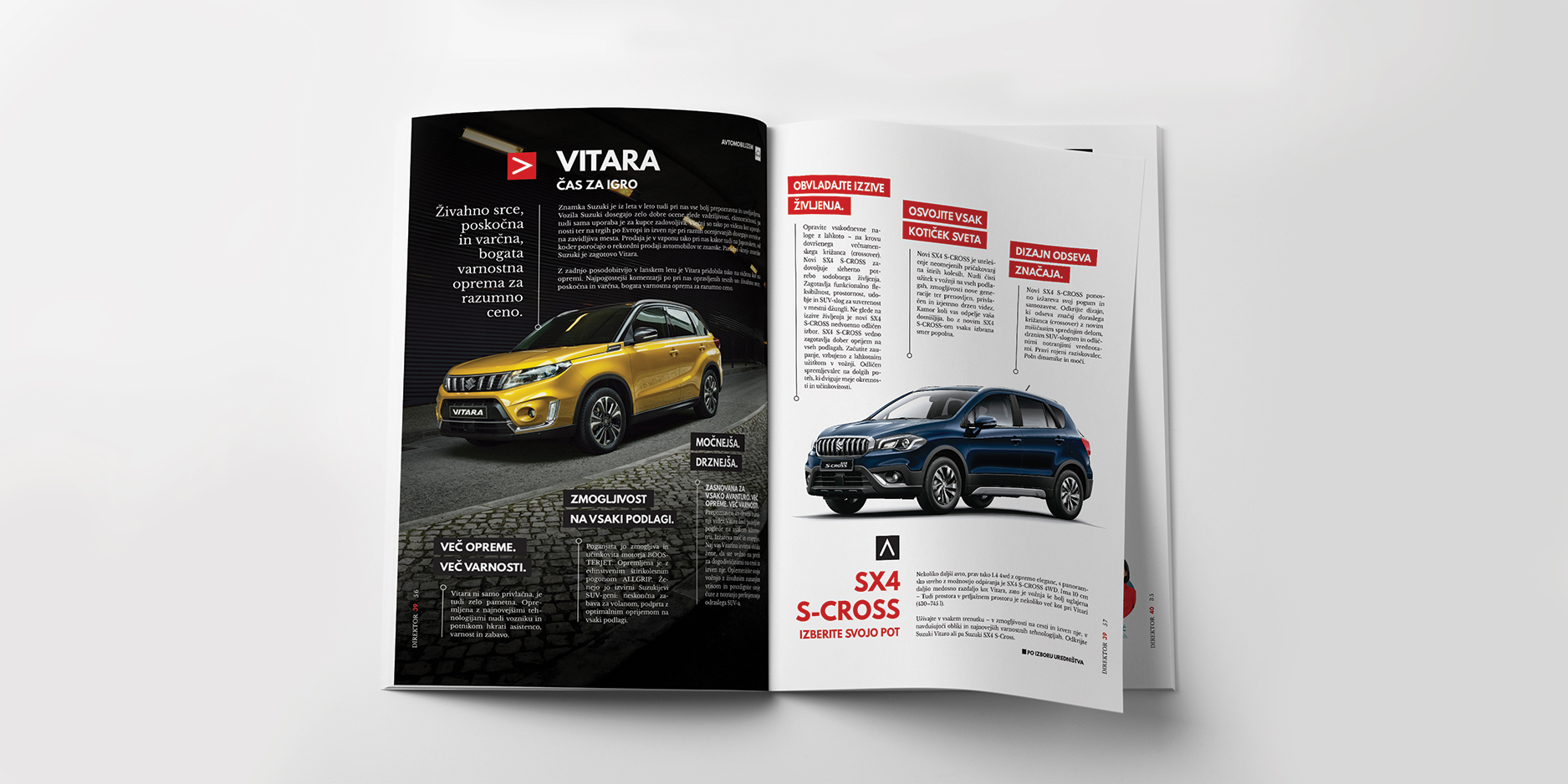Oblikovanje revije Direktor, rubrika avtomobilizem