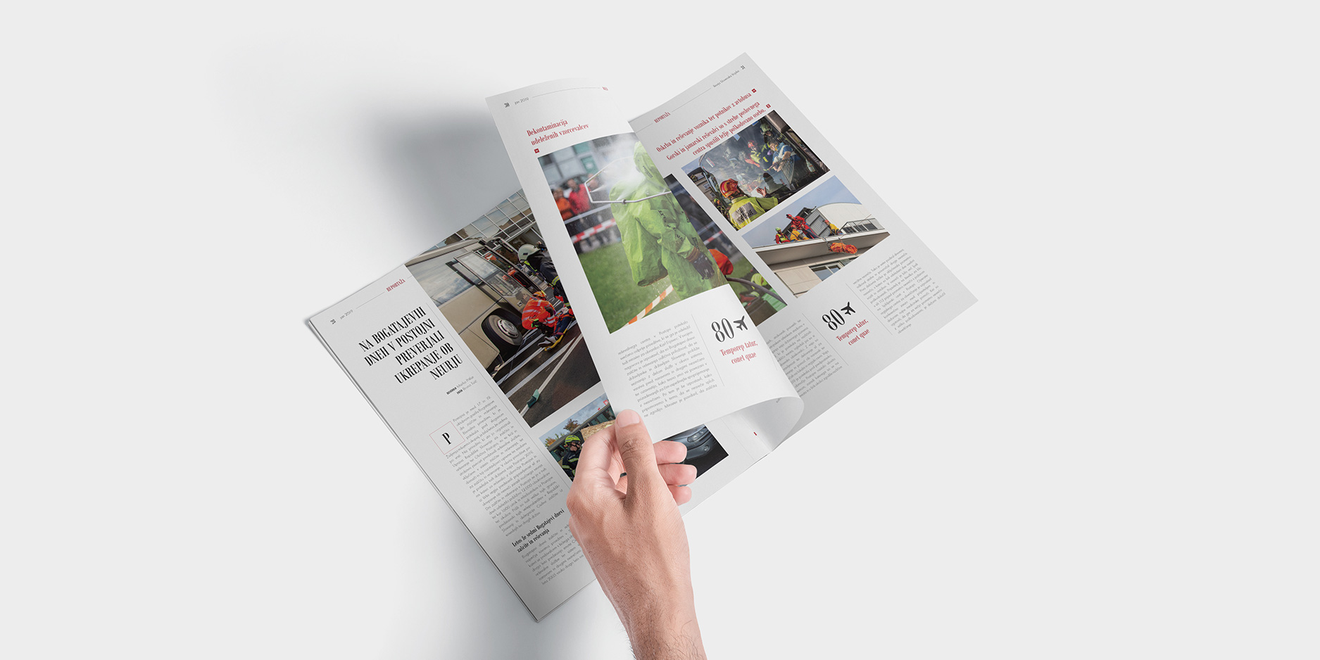 Tipične strani v Reviji Slovenska vojska